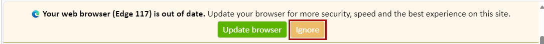 Image of PC or Table Browser Security notification