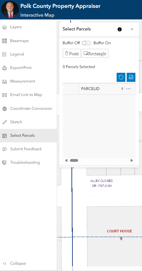 Select Parcel Widget