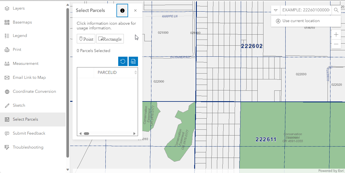 Map Before Selection